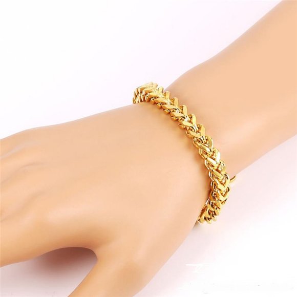 Jewelry - 18k Gold Plated Big Chunky Chain Bracelet
